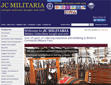 Tablet Screenshot of jcmilitaria.com